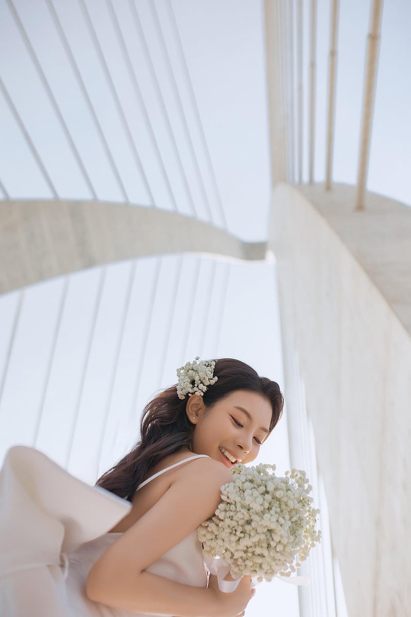 Bride with floral crown